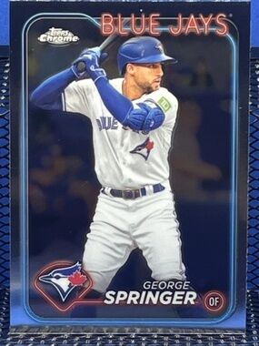 George Springer 2024 Topps Chrome Toronto Blue Jays Baseball Card